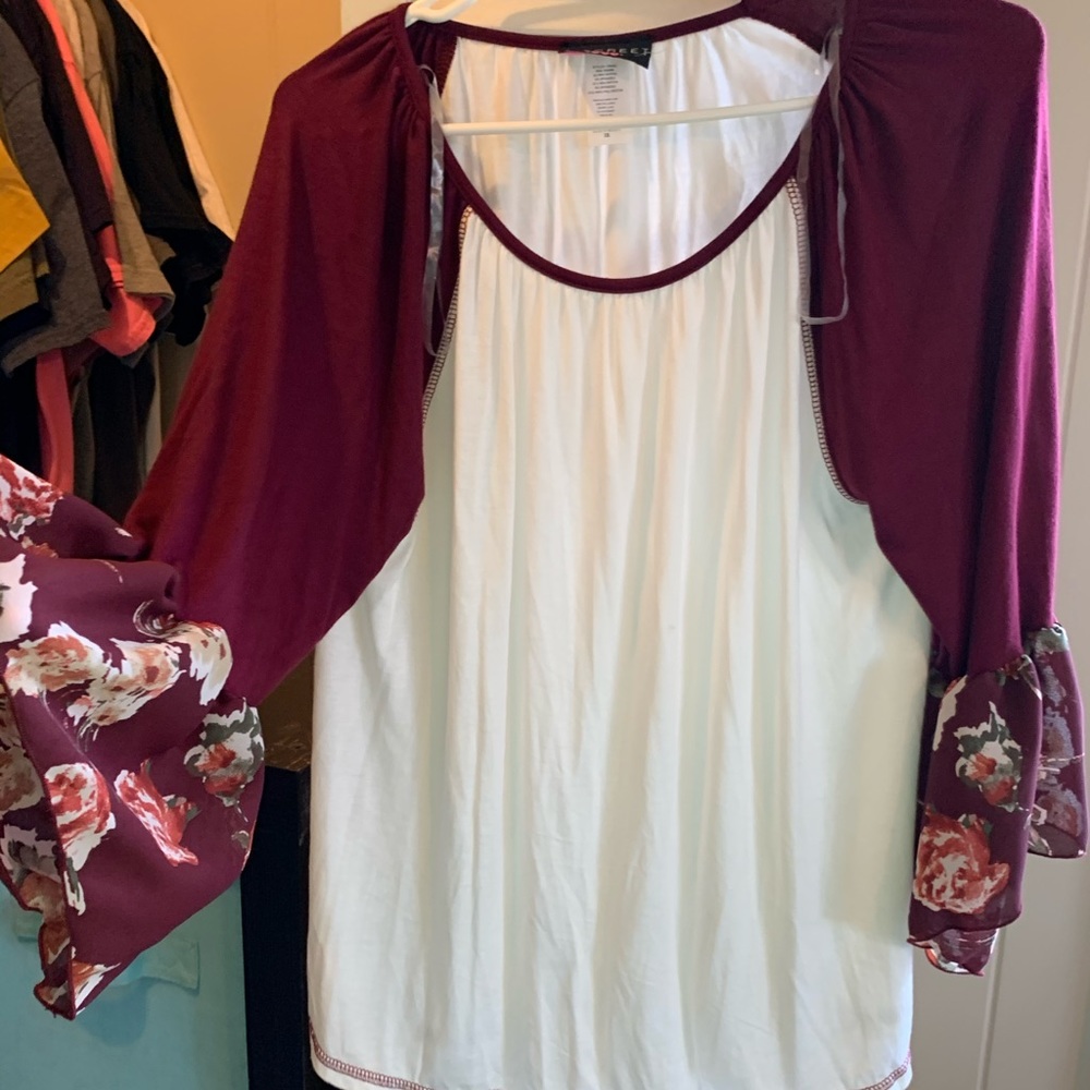 Bell sleeve top